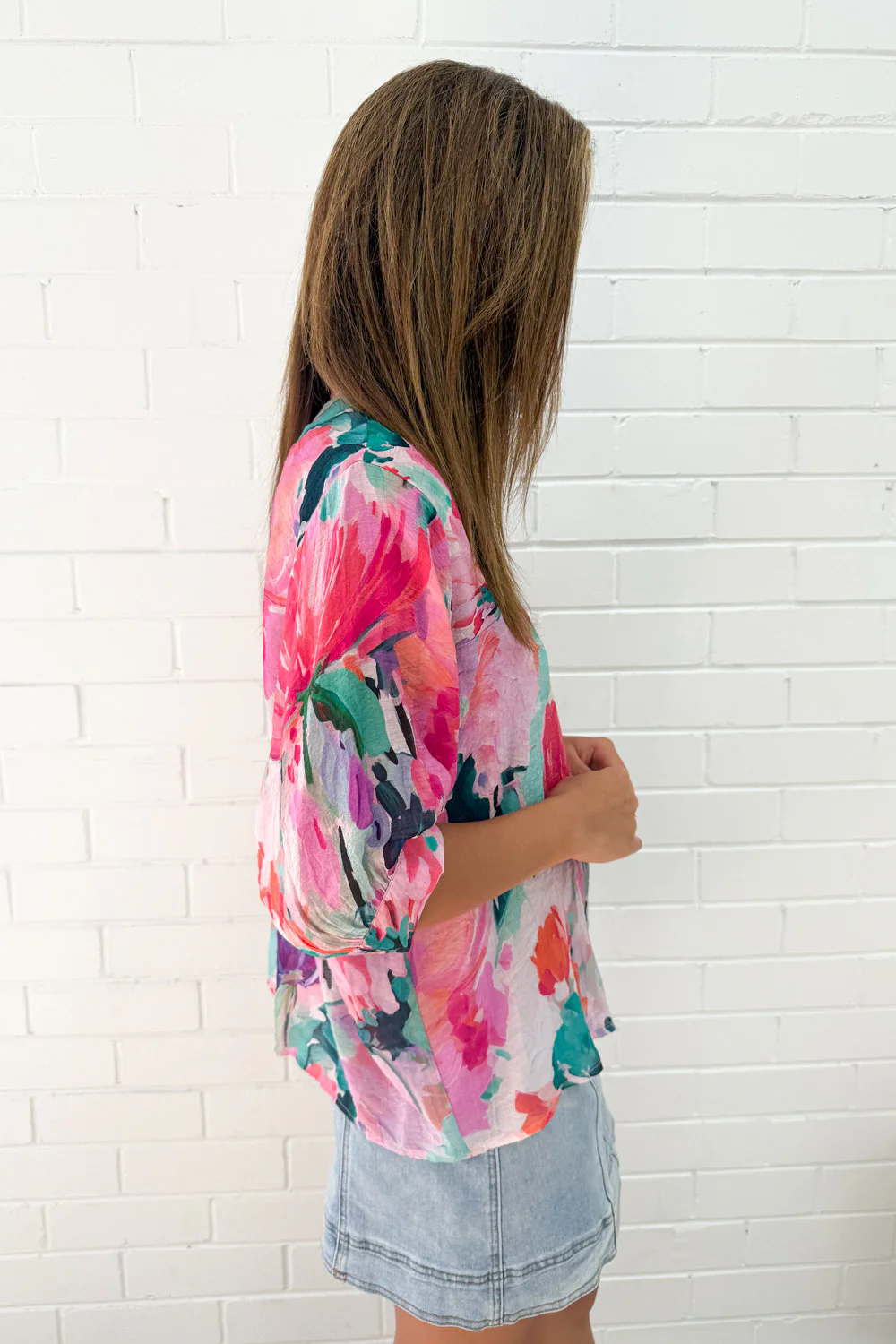 Savannah Blouse  - Hot Pink - Image 6