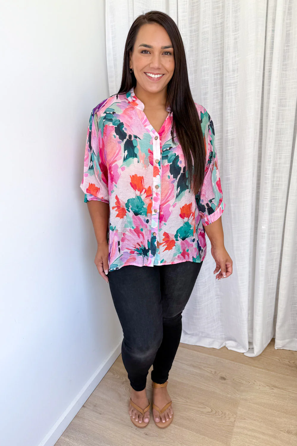 Savannah Blouse  - Hot Pink - Image 9