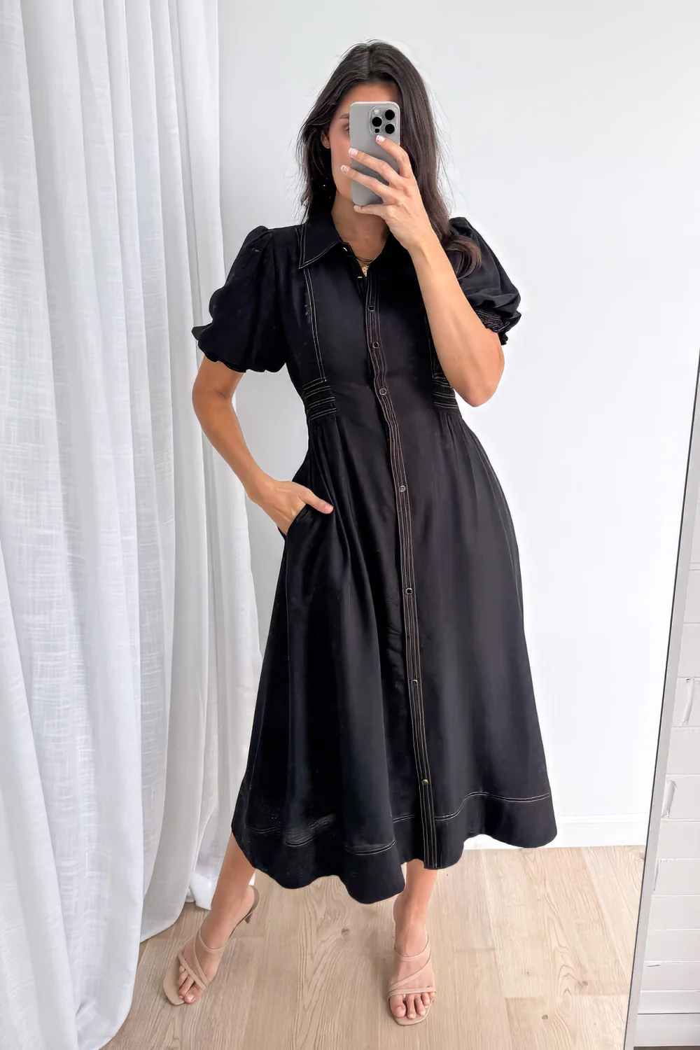 Savoy Dress - Black - Image 5