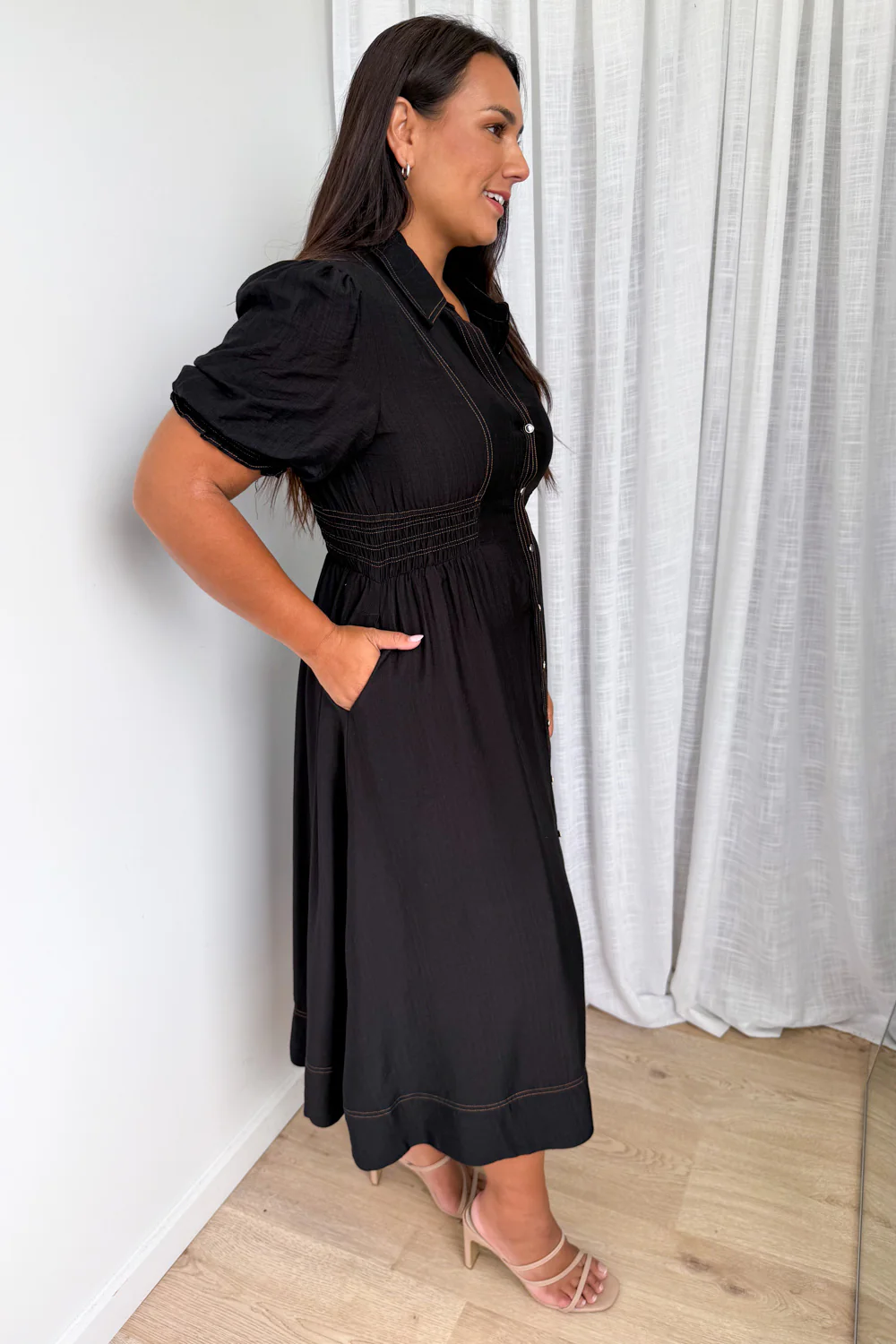 Savoy Dress - Black - Image 7