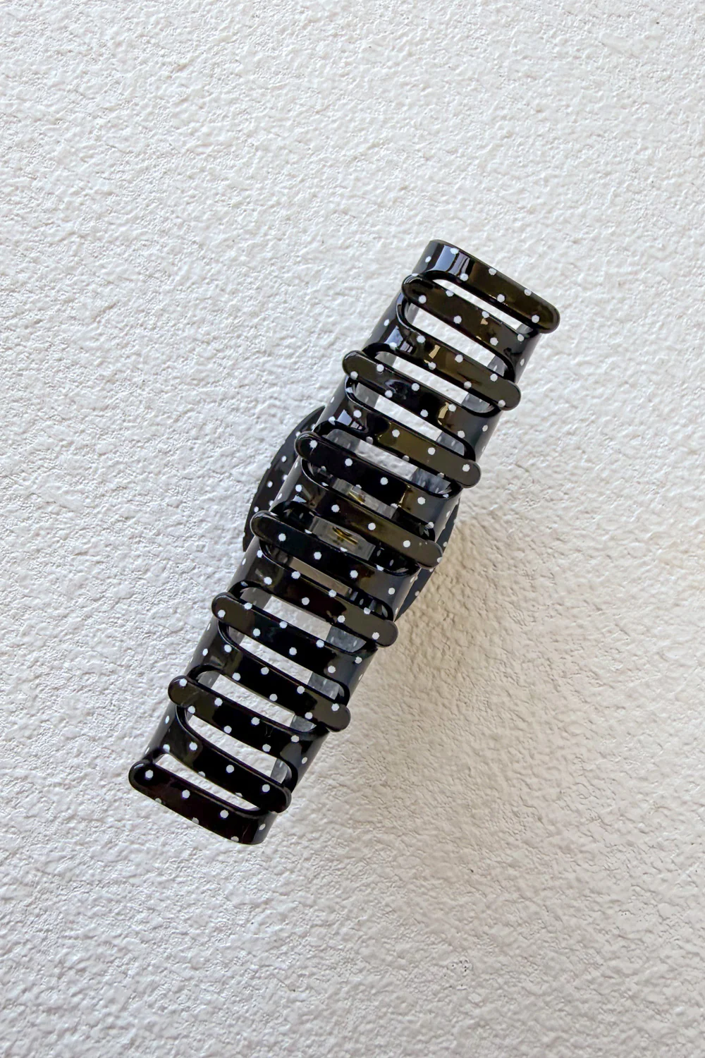 Serena Hair Claw - Black Polka Dot - Image 3