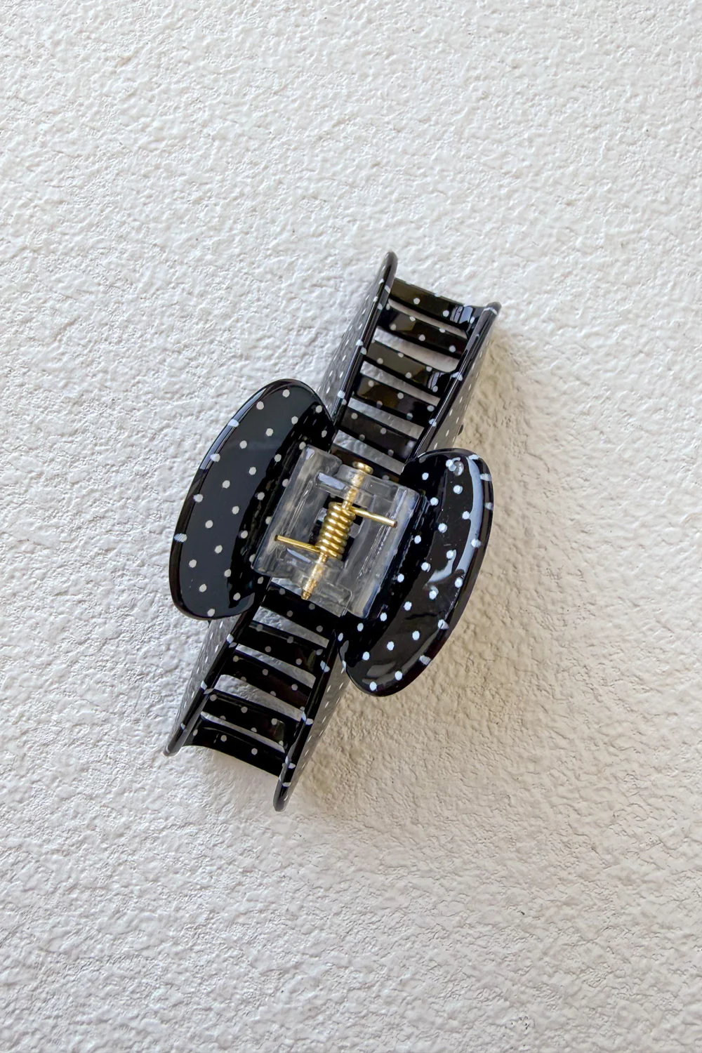 Serena Hair Claw - Black Polka Dot - Image 4