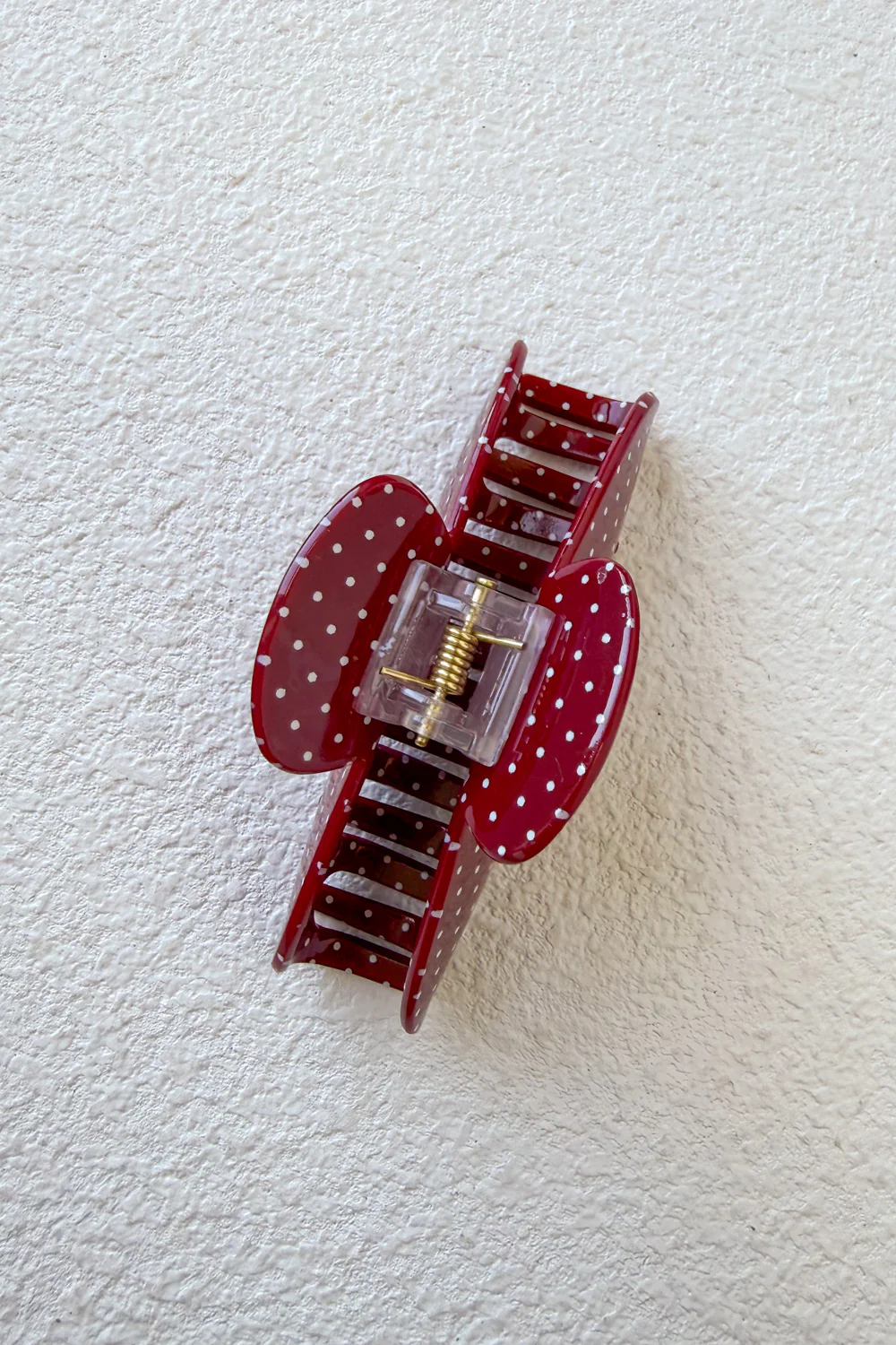 Serena Hair Claw - Cherry Polka Dot - Image 4