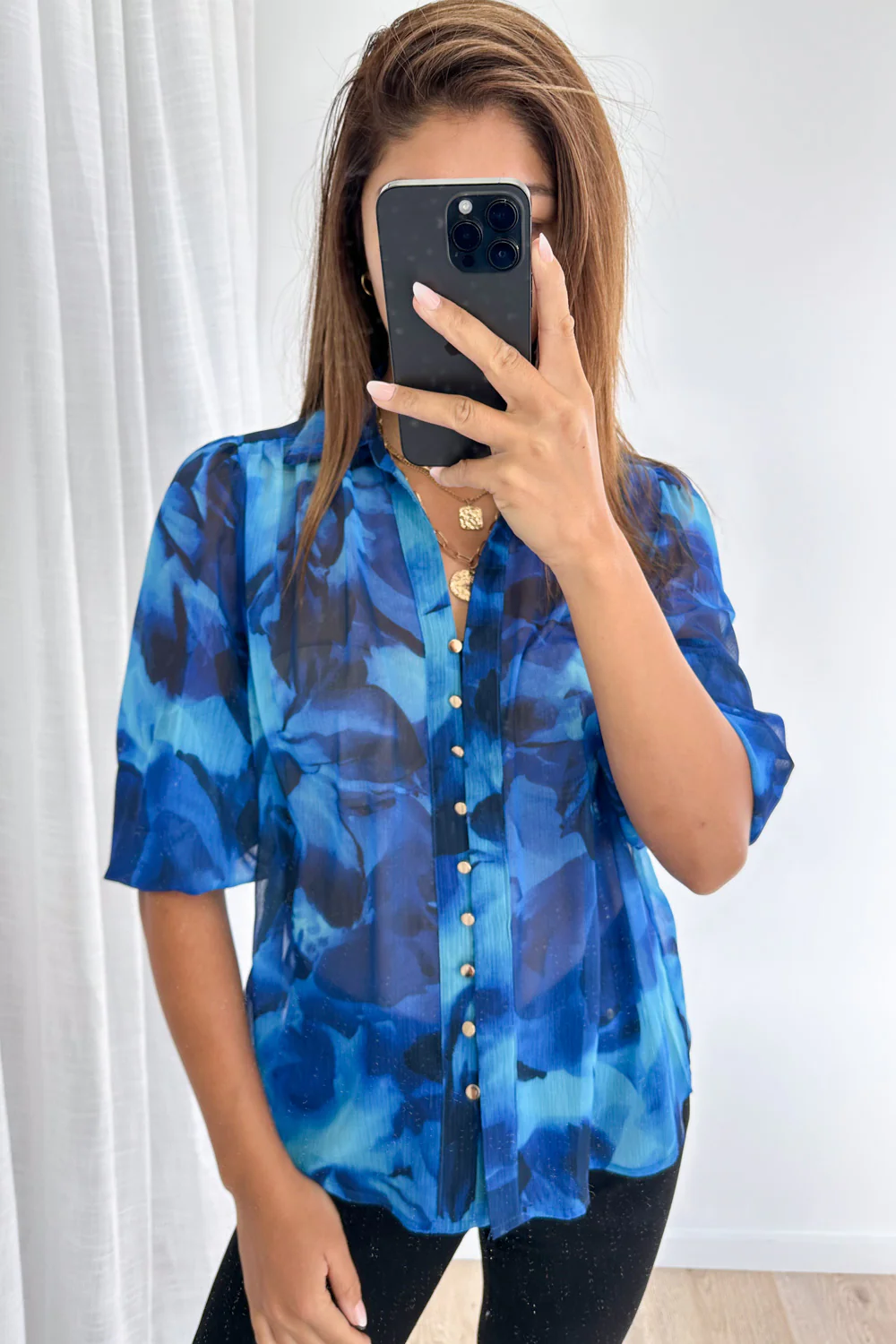 Sian Shirt - Blue - Image 13
