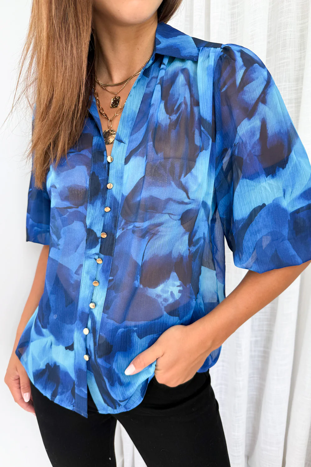 Sian Shirt - Blue - Image 2