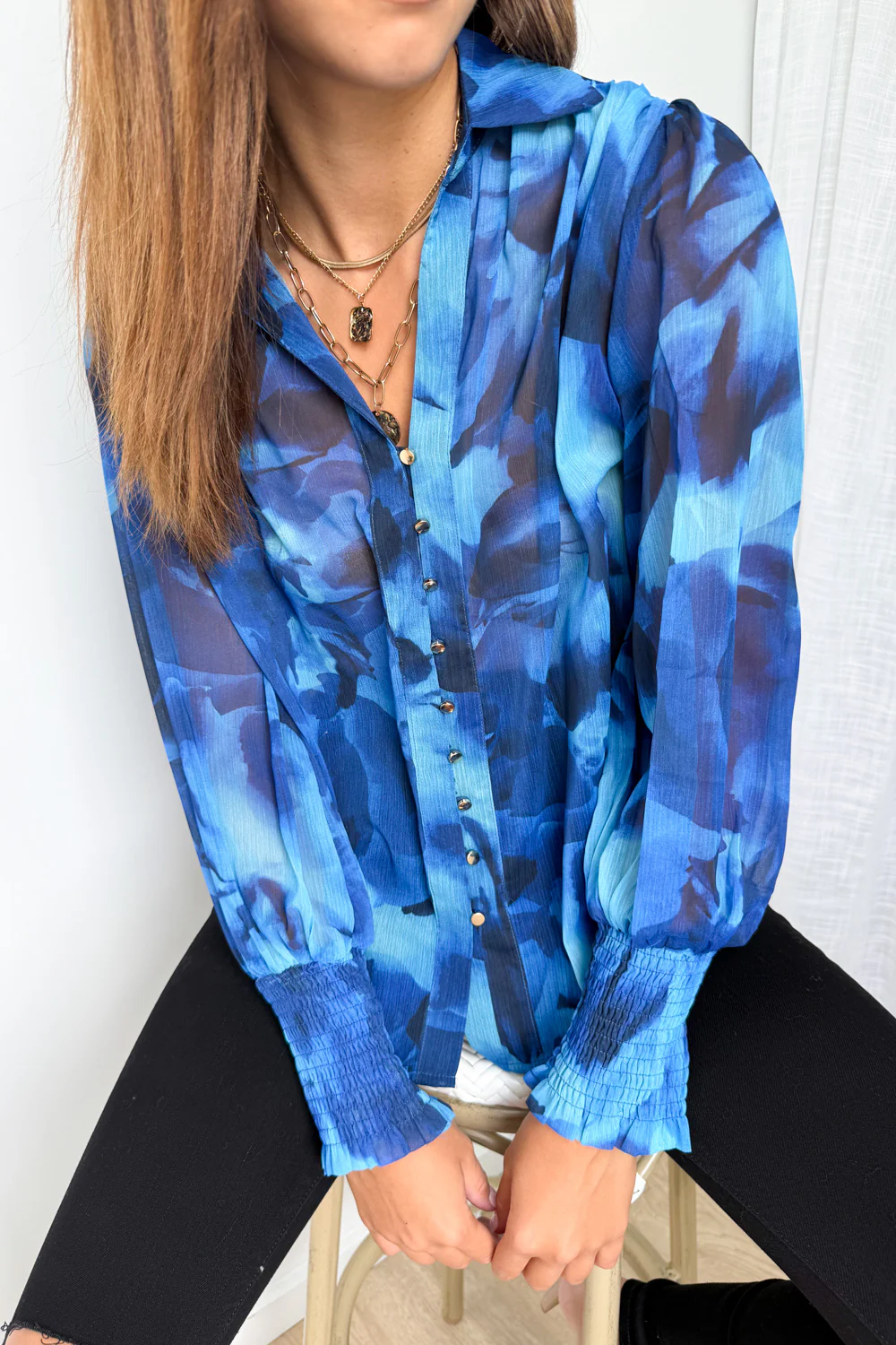 Sian Shirt - Blue - Image 3