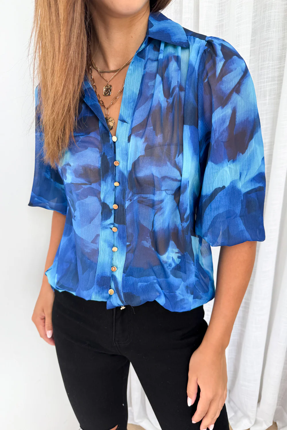 Sian Shirt - Blue - Image 7