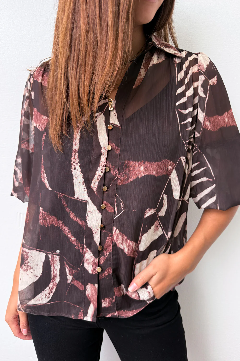 Sian Shirt - Chocolate Zebra - Image 4