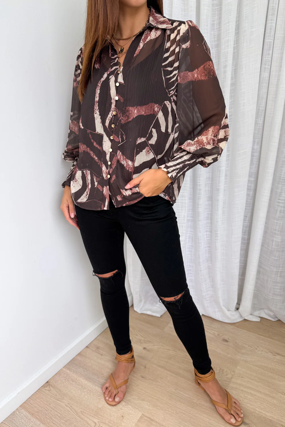 Sian Shirt - Chocolate Zebra - Image 5
