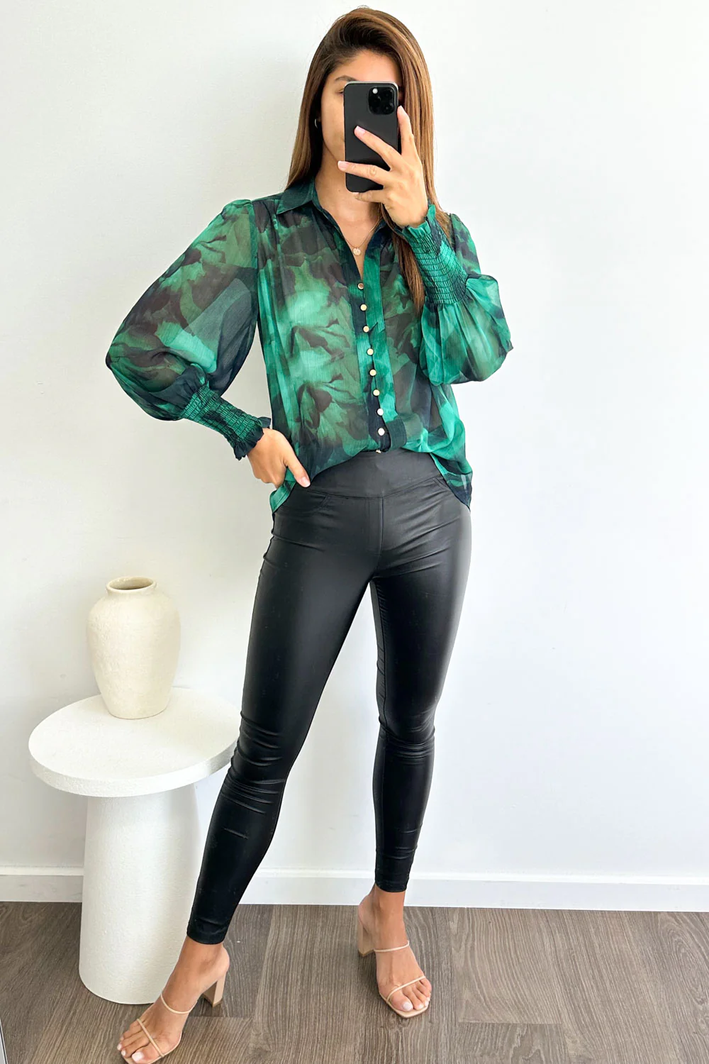 Sian Shirt - Forest Green - Image 6