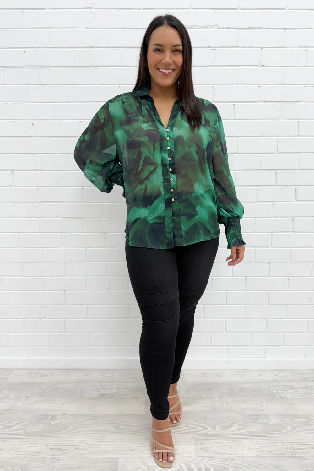Sian Shirt - Forest Green - Image 7