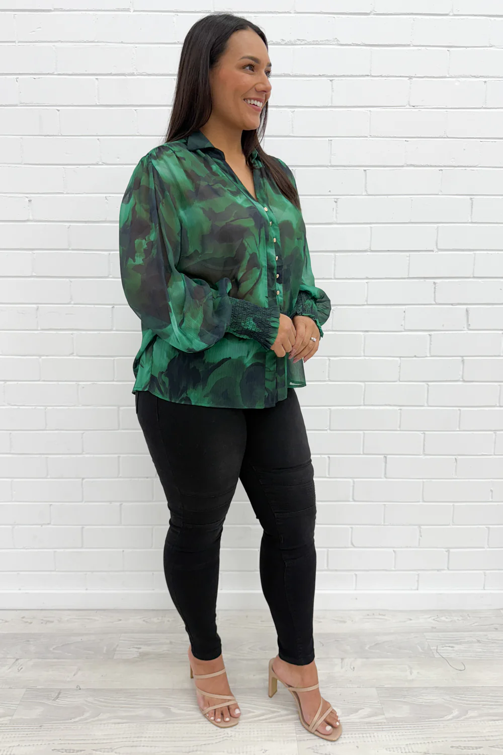 Sian Shirt - Forest Green - Image 8
