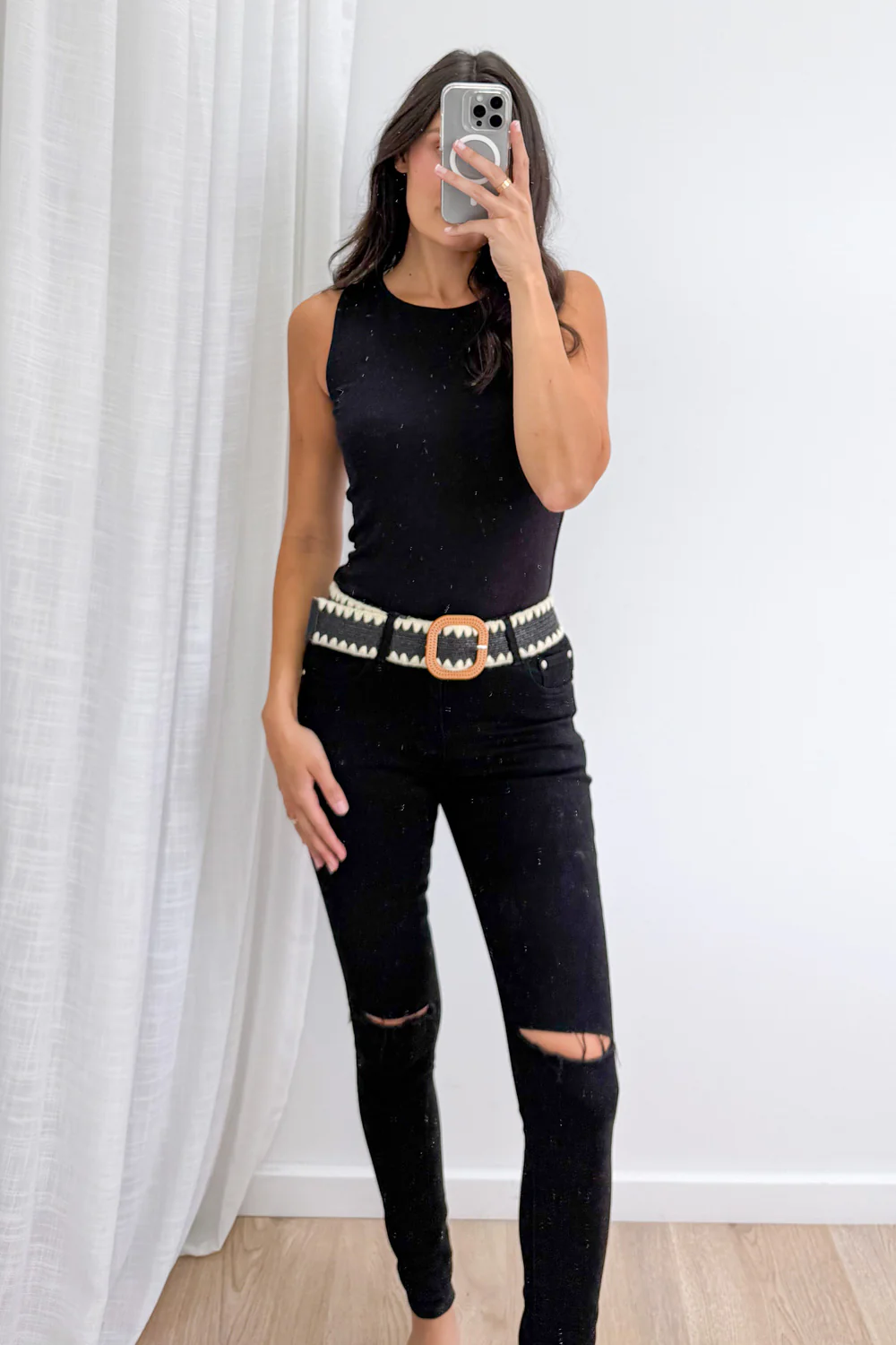 Simmi Stretch Belt - Black - Image 5