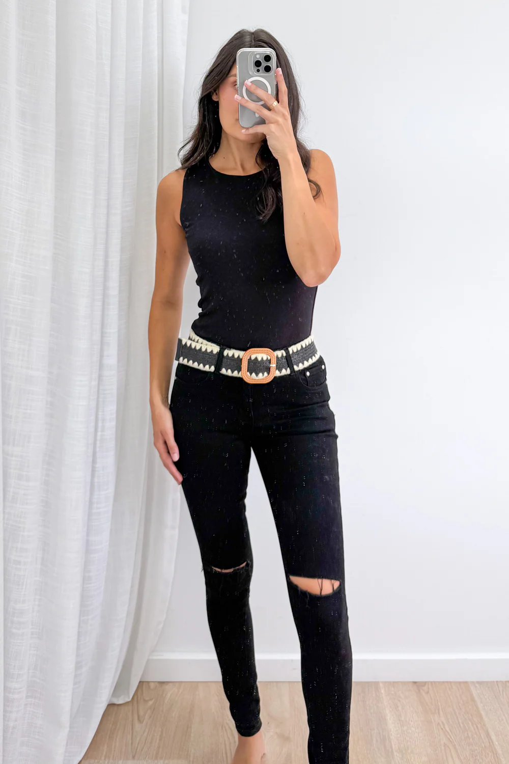 Simmi Stretch Belt - Black - Image 6