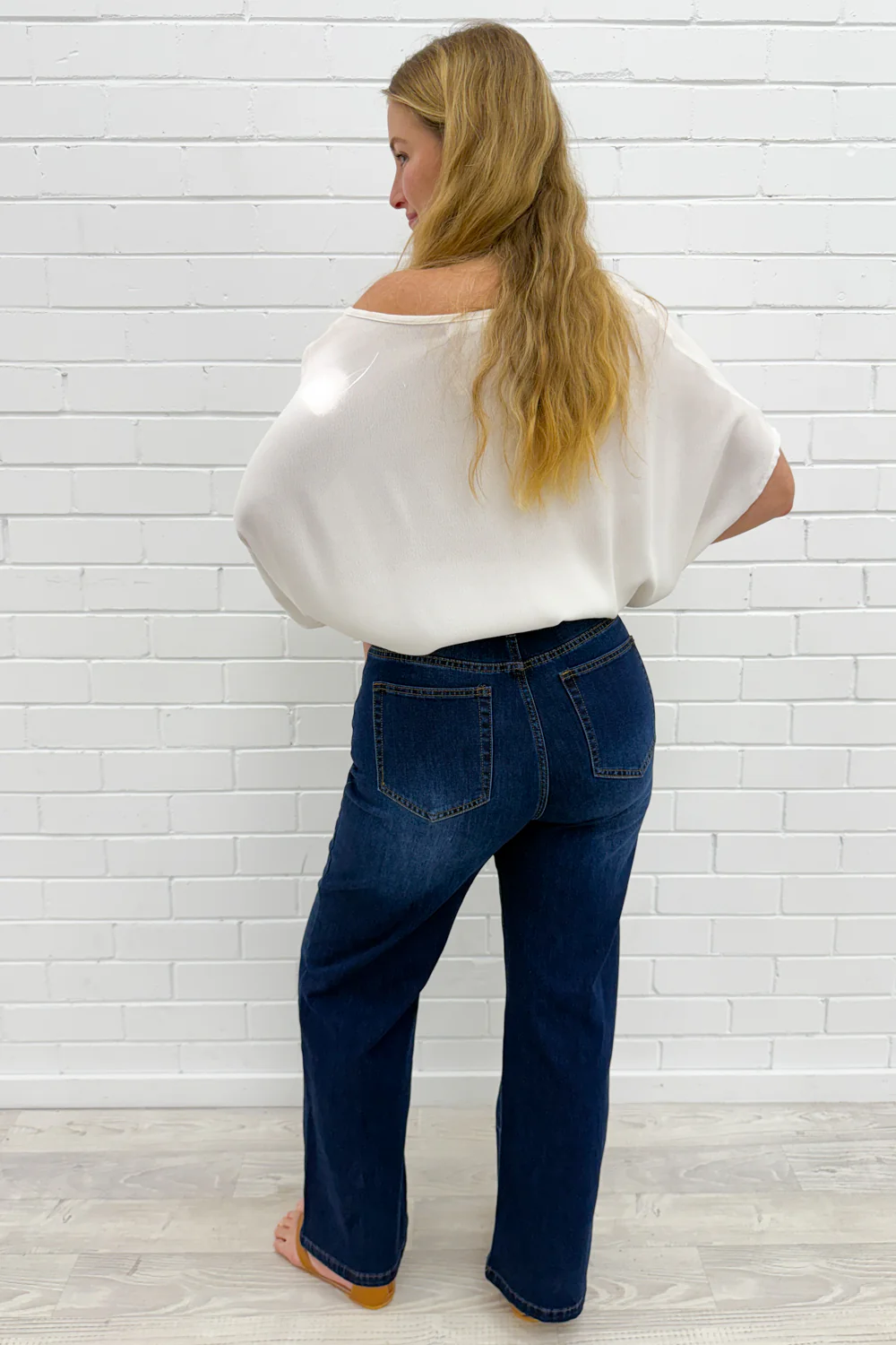 Sloane Straight Leg Jeans - Dark Denim - Image 7
