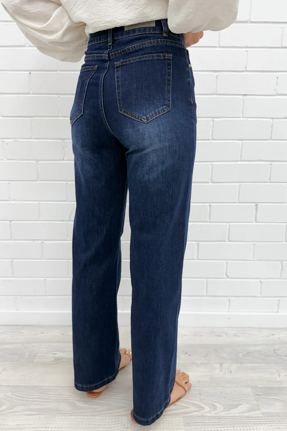 Sloane Straight Leg Jeans - Dark Denim - Image 11