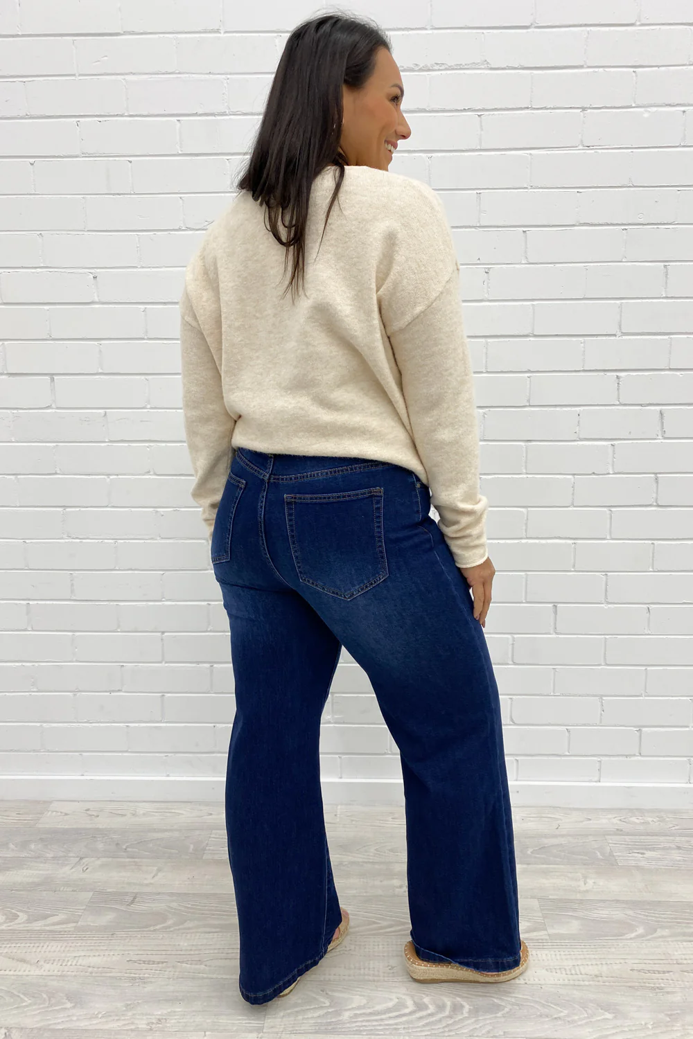 Sloane Straight Leg Jeans - Dark Denim - Image 17