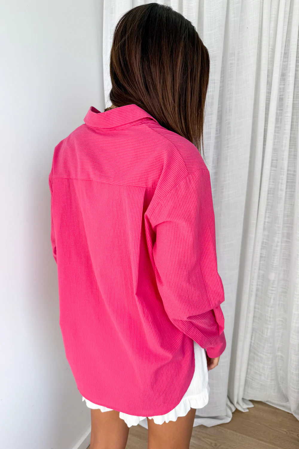 Sol Shirt - Fuchsia Stripe - Image 9