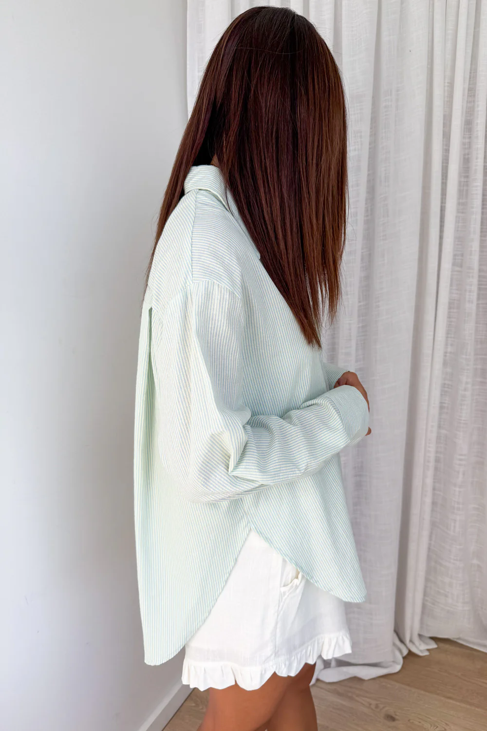 Sol Shirt - Mint Stripe - Image 7