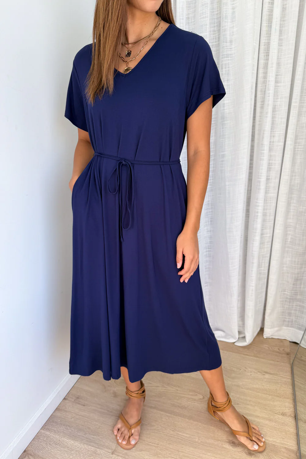 Solace Dress - Navy - Image 3