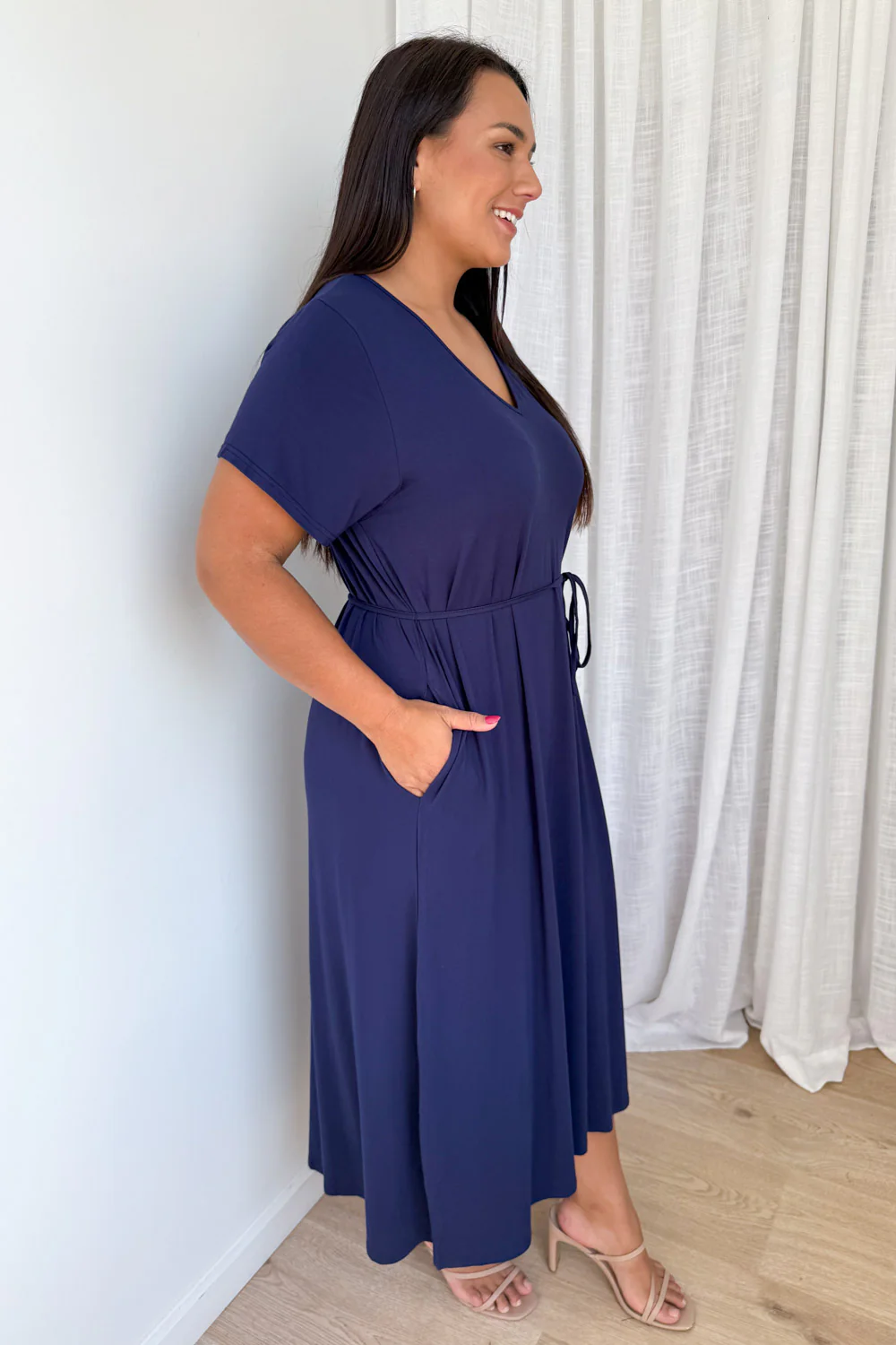 Solace Dress - Navy - Image 9