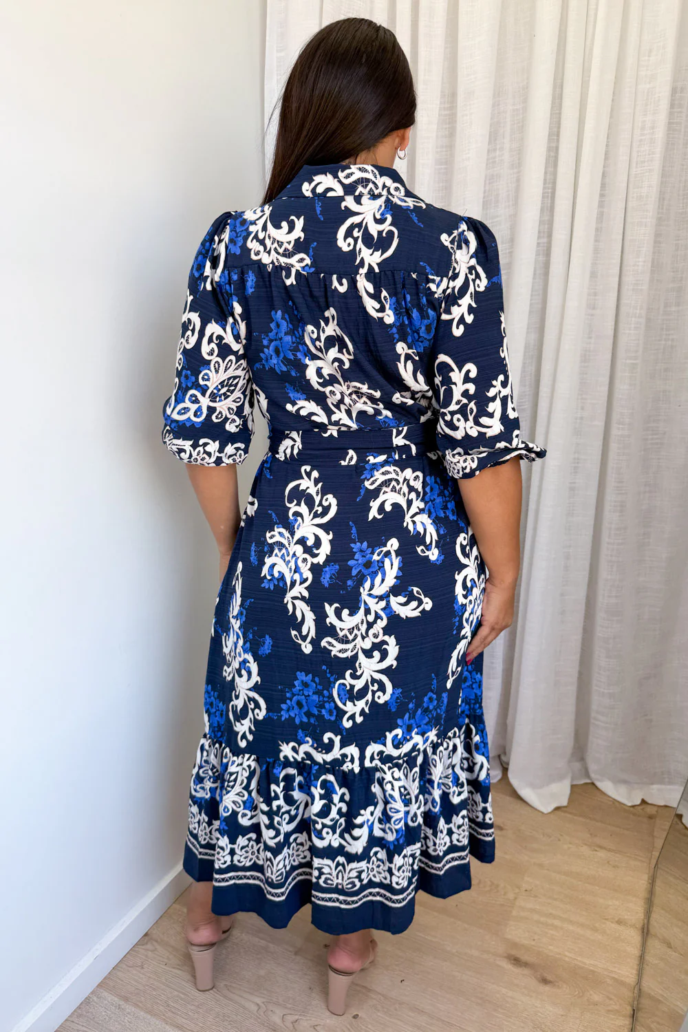 Solene Vale Dress - Navy Boho - Image 10