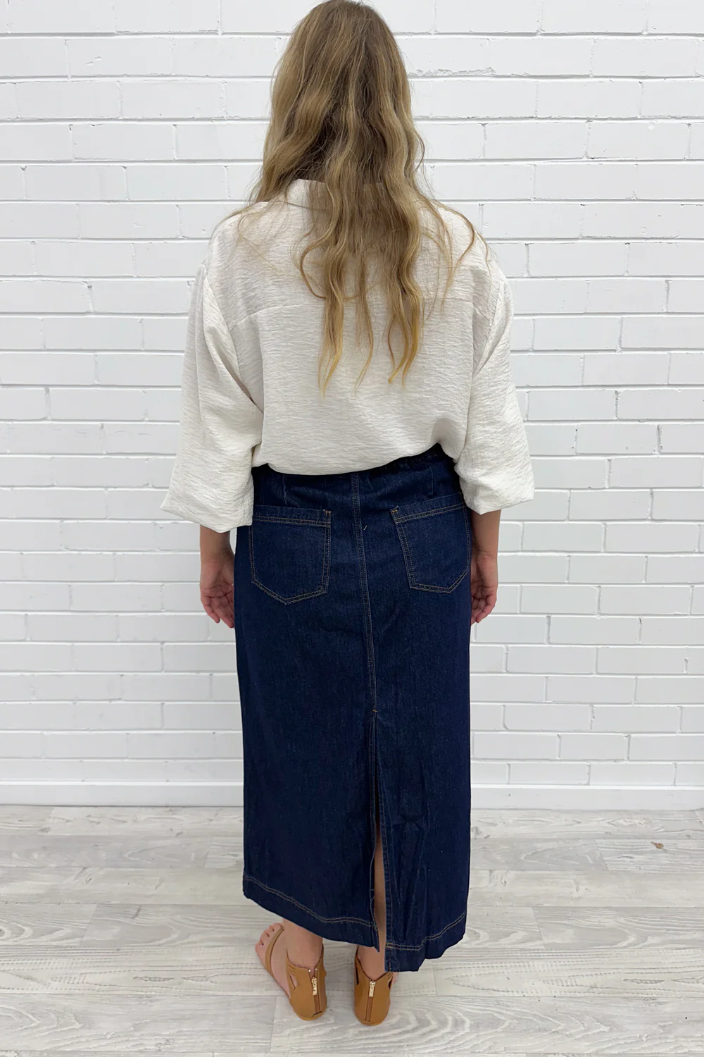 Sonya Denim Maxi Skirt - Image 10