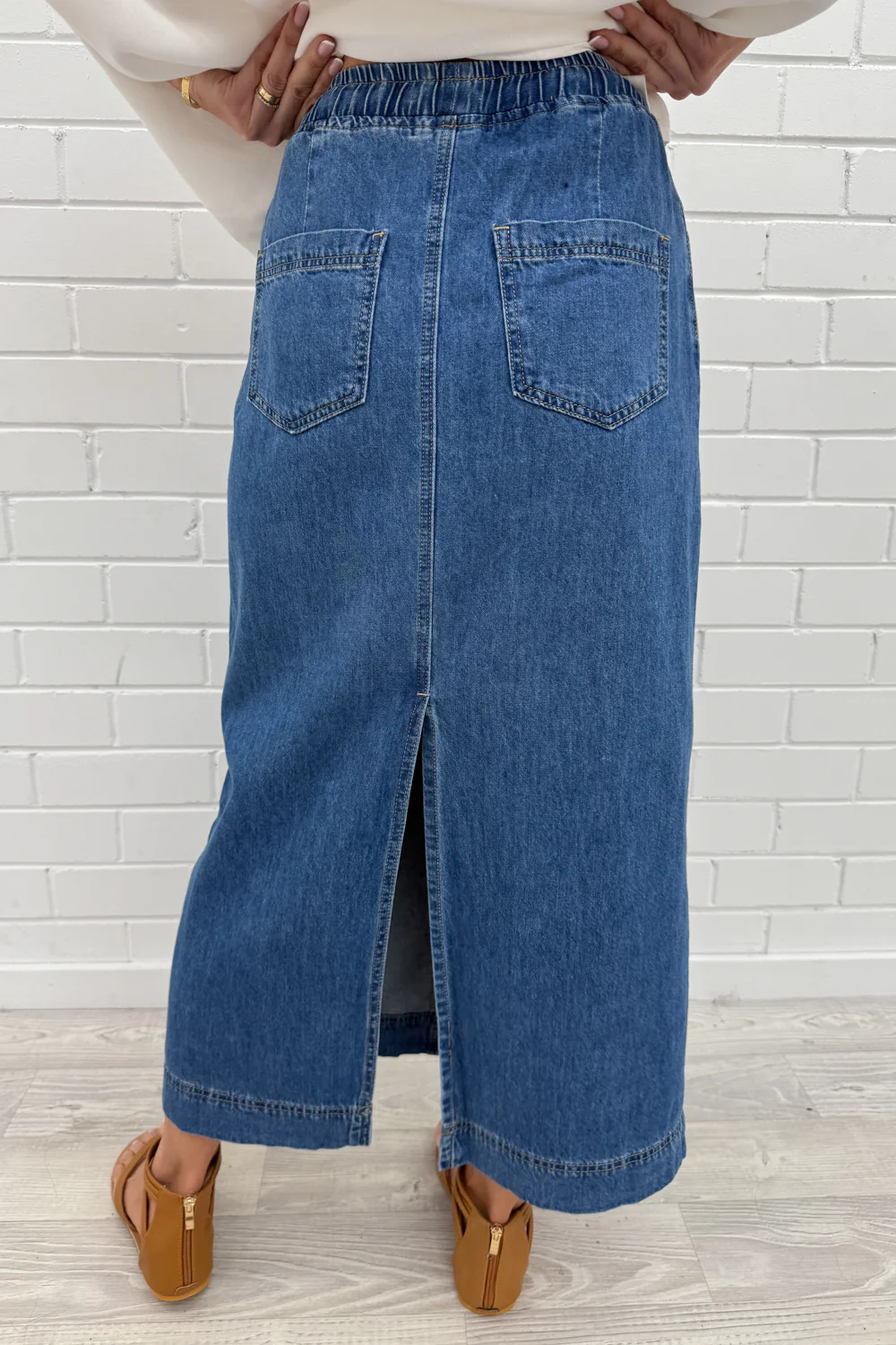 Sonya Denim Maxi Skirt - Image 13
