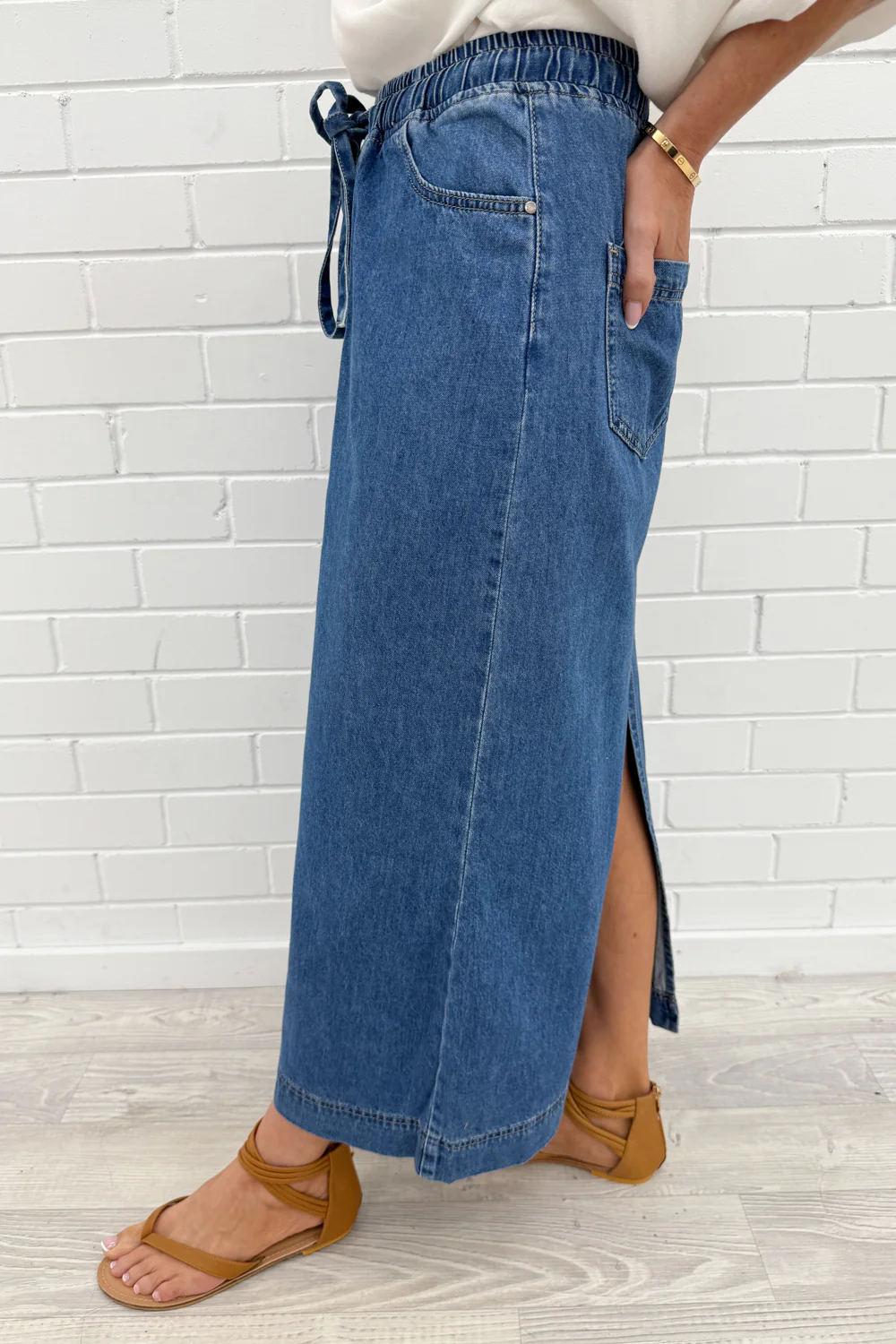 Sonya Denim Maxi Skirt - Image 14