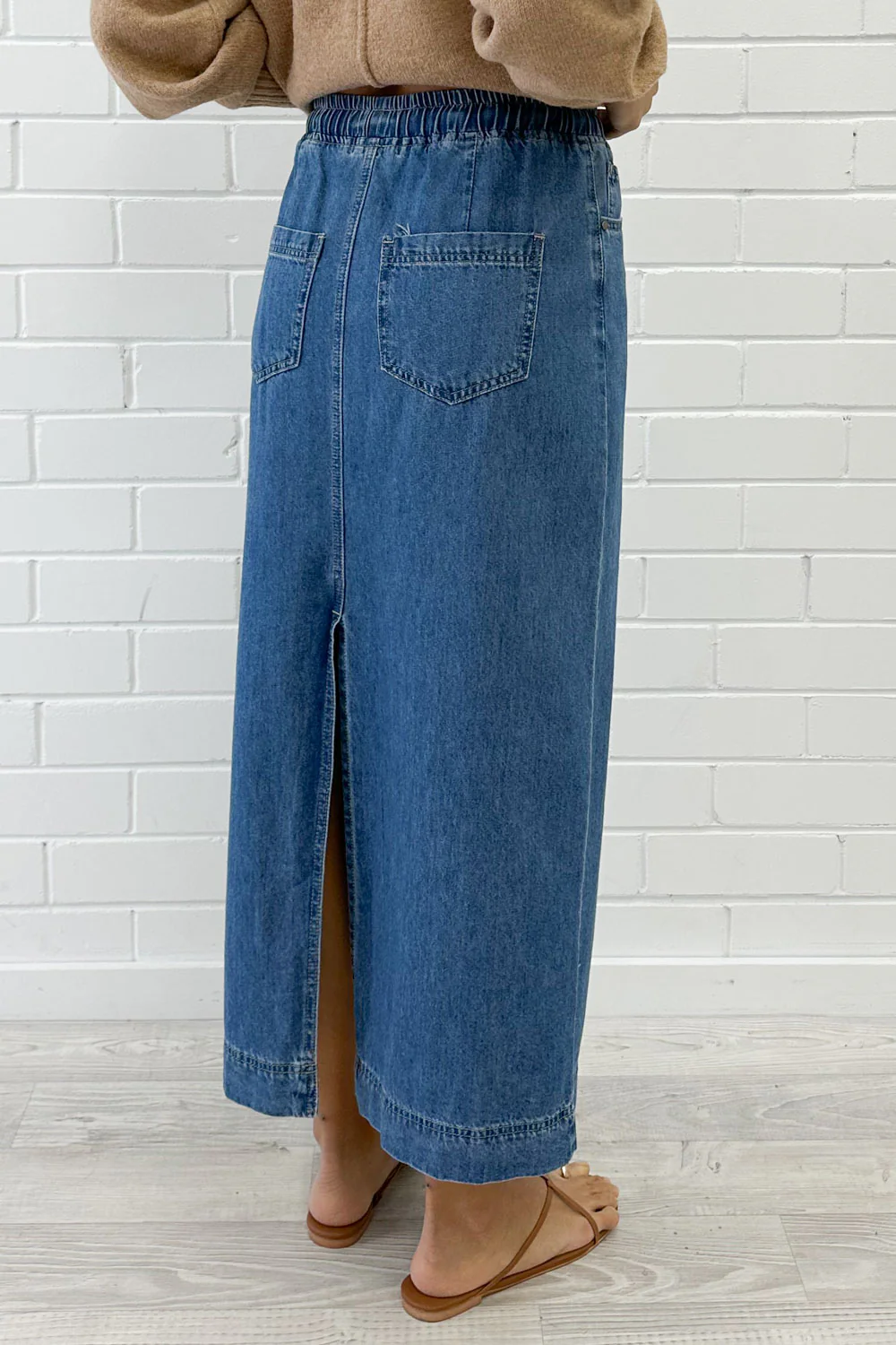 Sonya Denim Maxi Skirt - Image 16