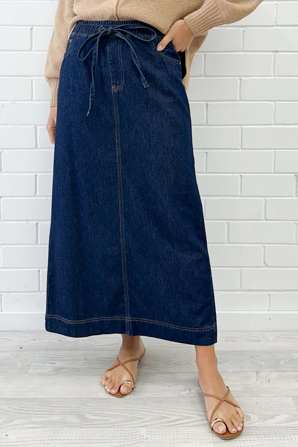 Sonya Denim Maxi Skirt - Image 4