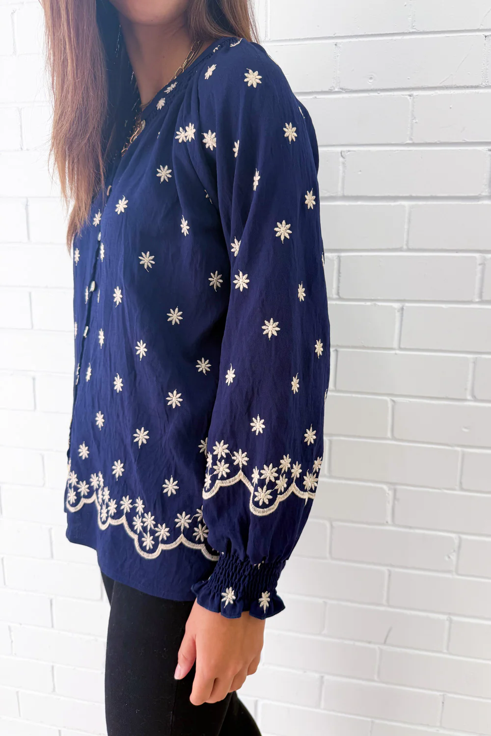 Sophie Blouse - Navy Boho - Image 5