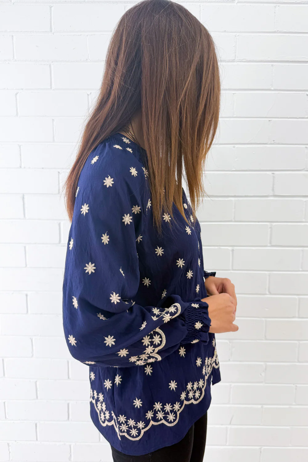 Sophie Blouse - Navy Boho - Image 6