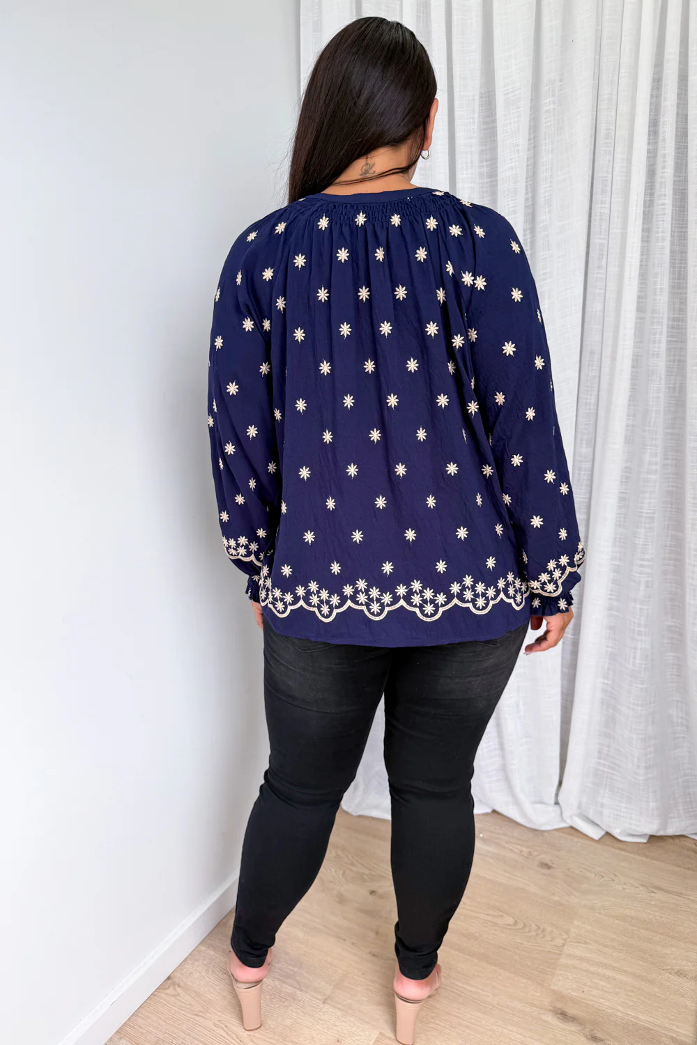 Sophie Blouse - Navy Boho - Image 9
