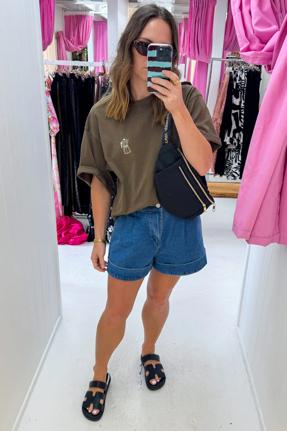Sponsored By Coffee Oversized Tee - Chocolate - Image 16
