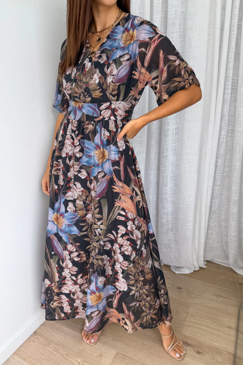 Stargazer Maxi Dress - Midnight Lily - Image 2