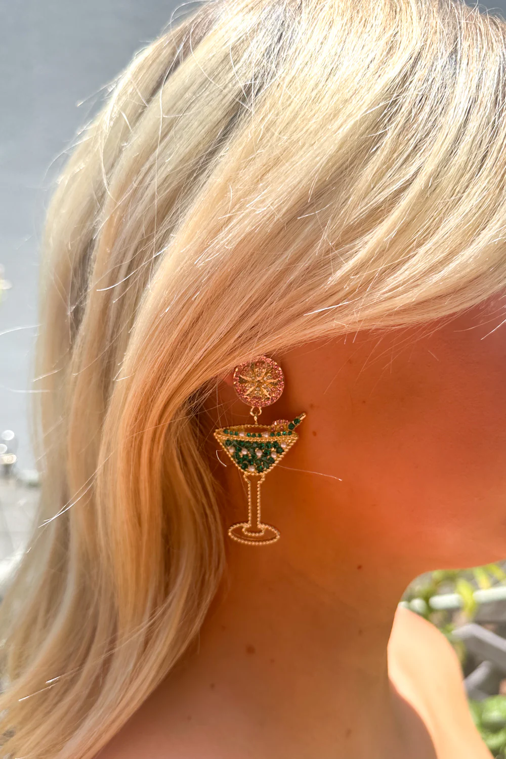 Stella Earrings - Teal - Image 2