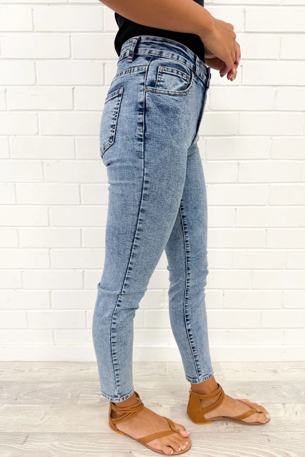 Stonewash Skinny Jeans - Stonewash - Image 4