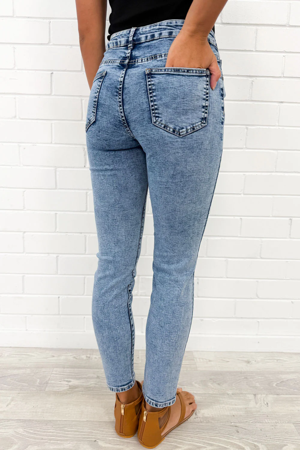 Stonewash Skinny Jeans - Stonewash - Image 6