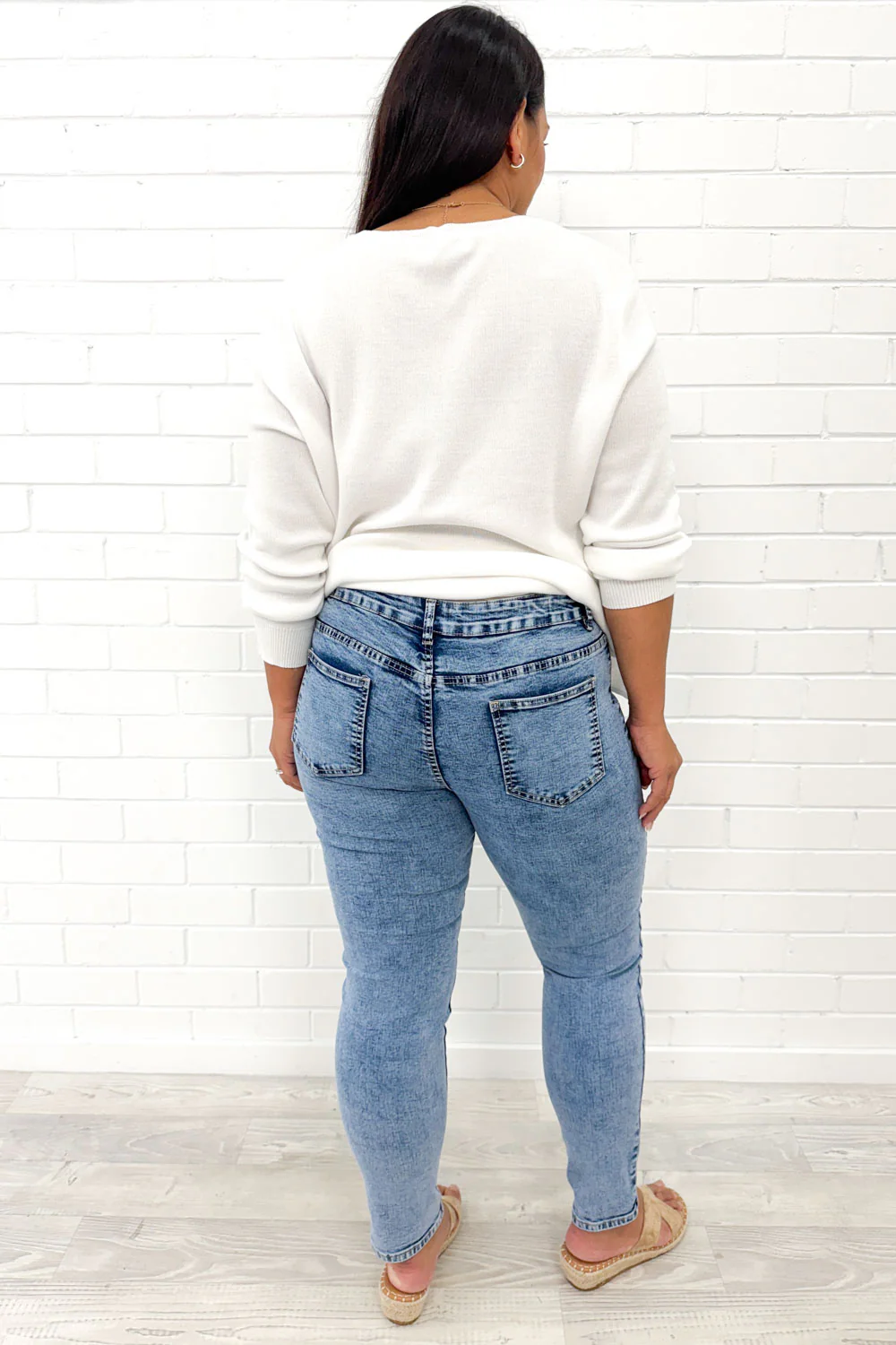 Stonewash Skinny Jeans - Stonewash - Image 11
