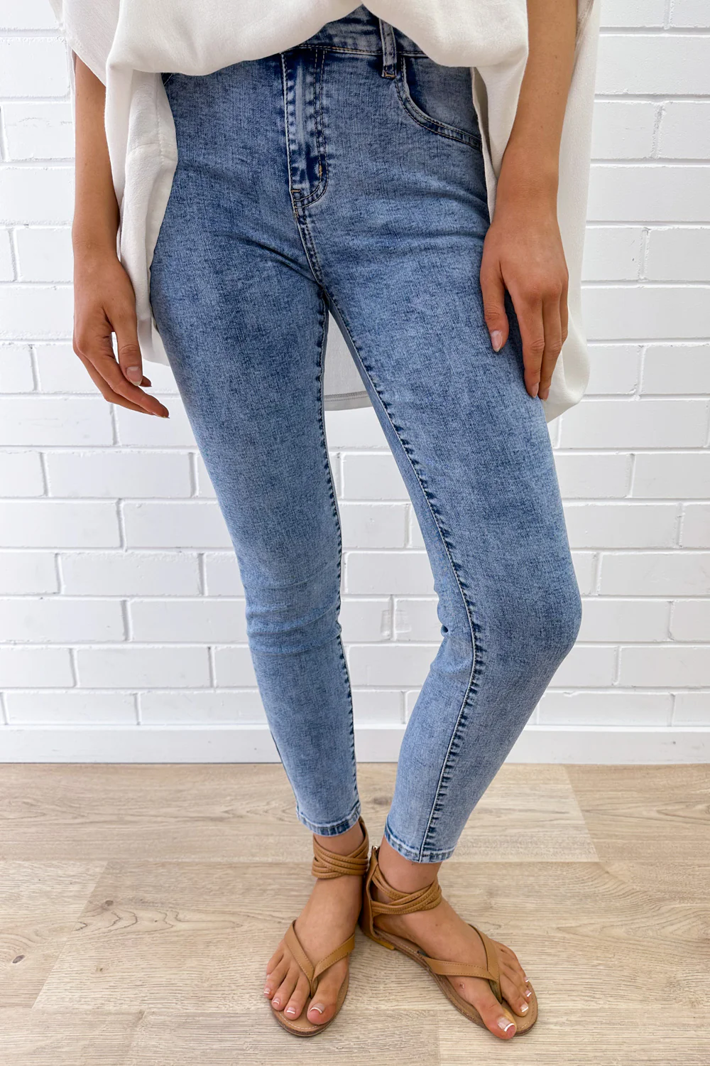 Stonewash Skinny Jeans - Stonewash - Image 15