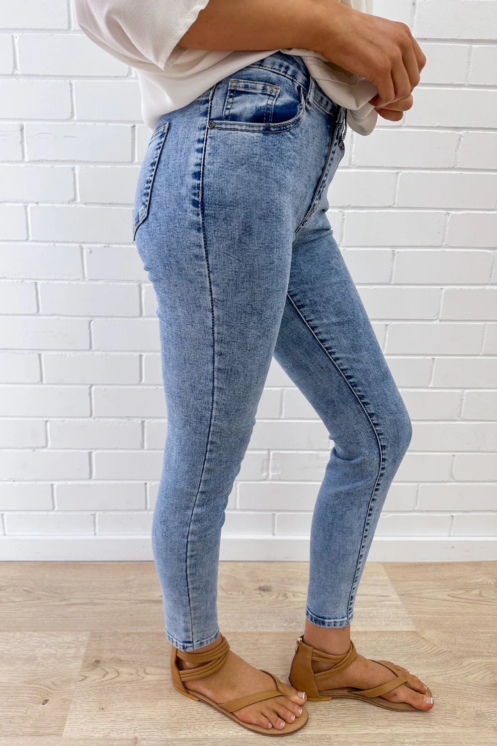 Stonewash Skinny Jeans - Stonewash - Image 16