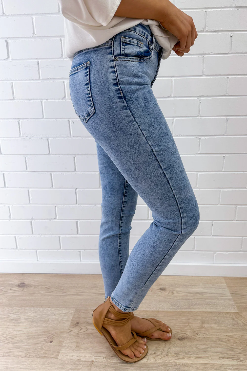 Stonewash Skinny Jeans - Stonewash - Image 17