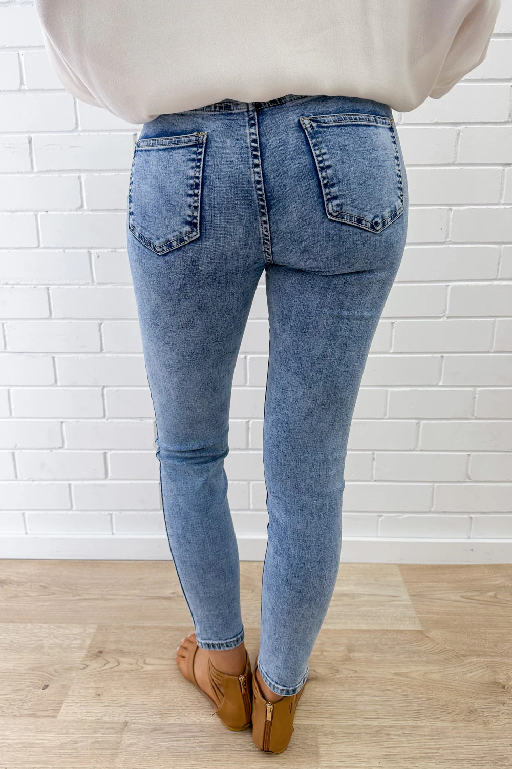 Stonewash Skinny Jeans - Stonewash - Image 18