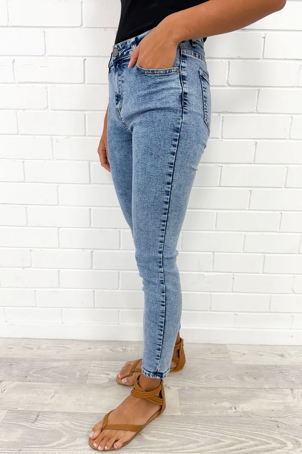 Stonewash Skinny Jeans - Stonewash - Image 5