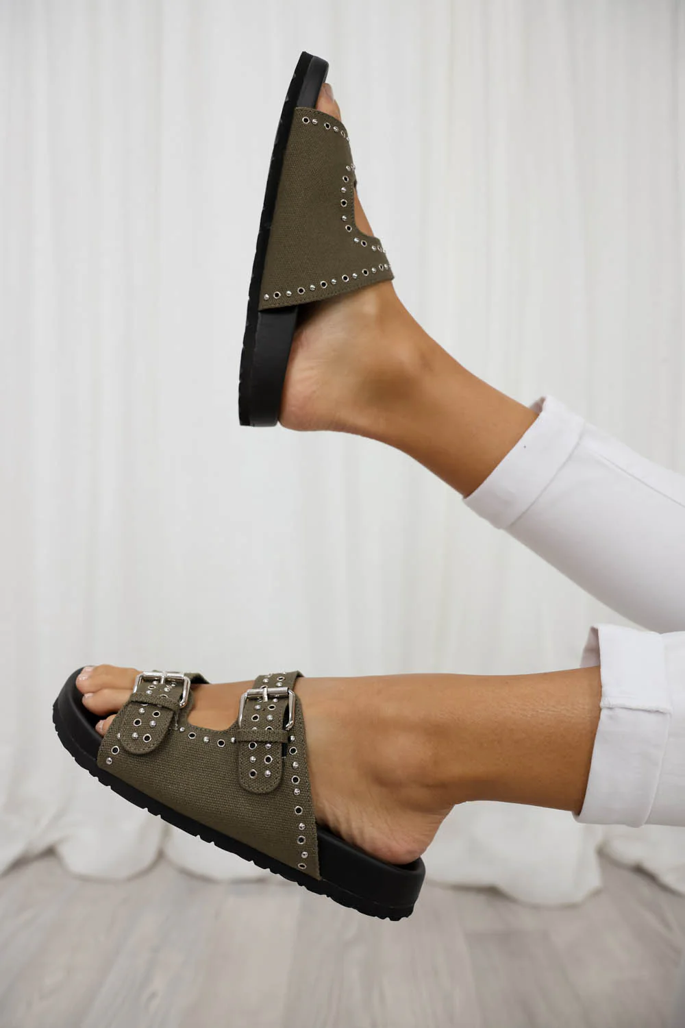 Studded Buckle Slide - Image 7