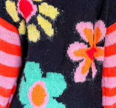 Sunny Knit - Midnight Multi Flower - Image 11