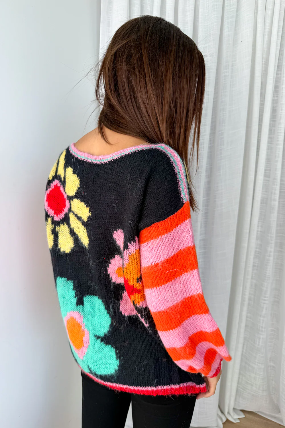 Sunny Knit - Midnight Multi Flower - Image 6