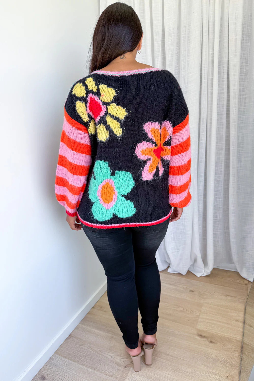 Sunny Knit - Midnight Multi Flower - Image 9