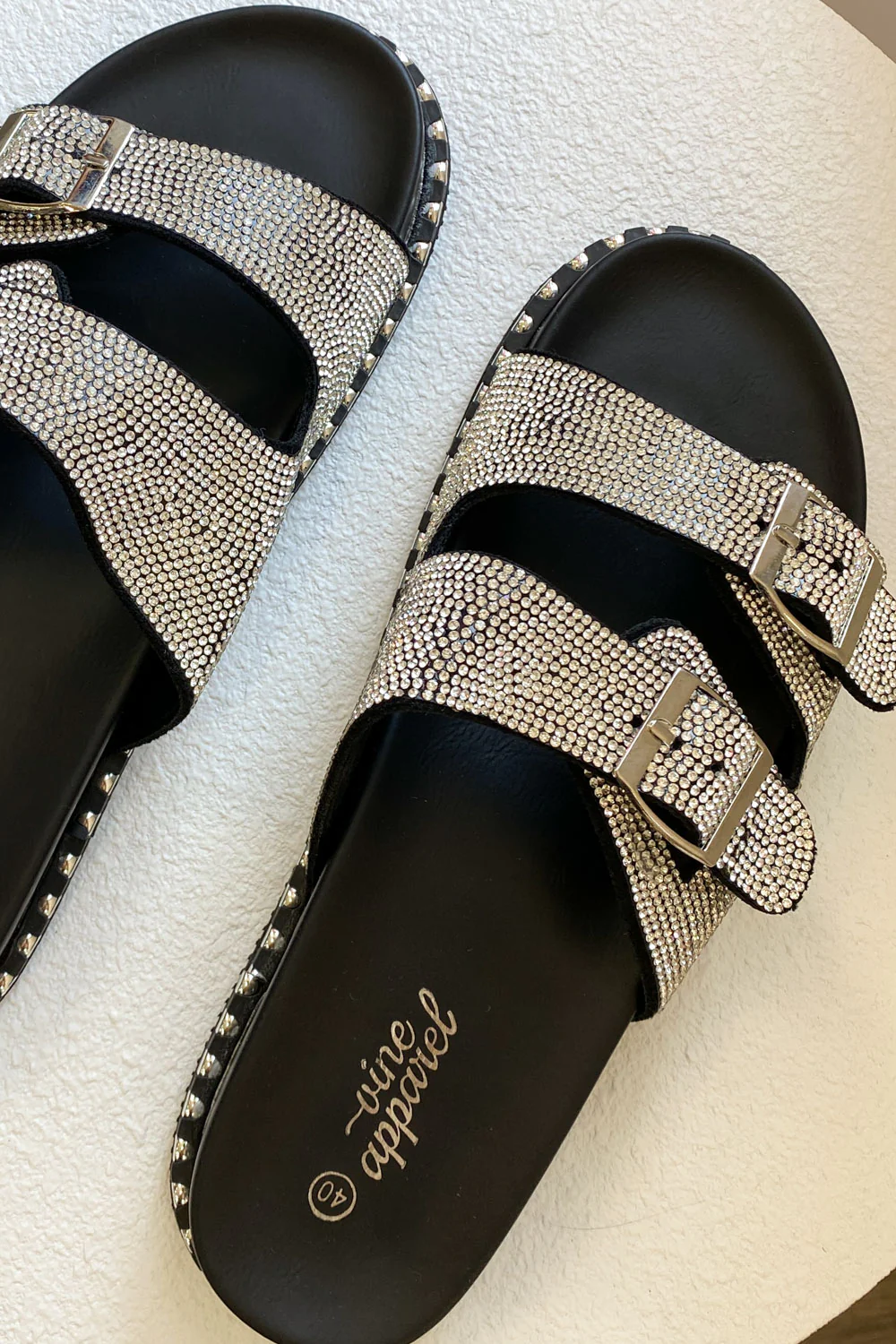 Tahnee Slides - Black Rhinestone - Image 11
